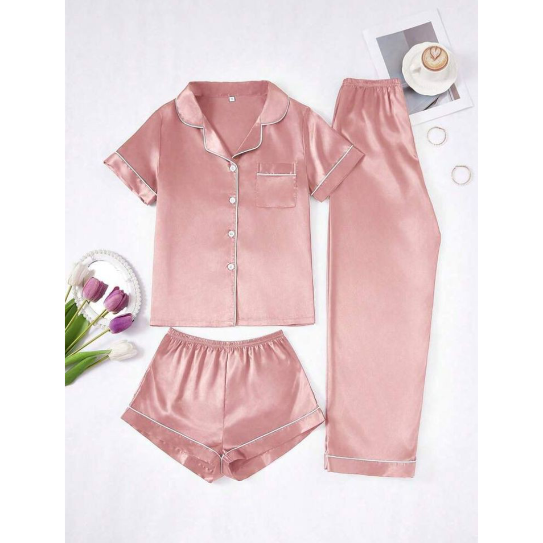 Blush Pink Sleepwear Pack Of 5