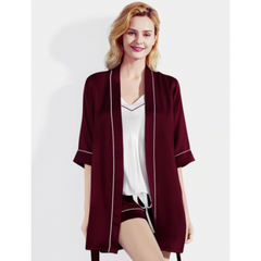 Maroon & White Sleepwear Pack Of 6