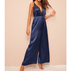 Navy Blue Sleepwear Jumpsuit